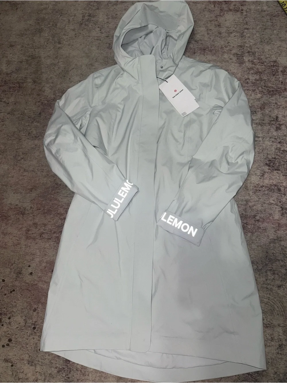 lululemon athletica Light Gray Hooded Utility Jacket